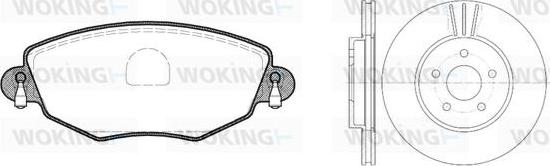 Woking 86763.00 - Əyləc dəsti, diskli əyləclər furqanavto.az