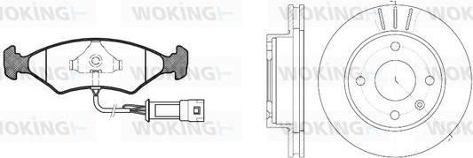 Woking 80193.03 - Əyləc dəsti, diskli əyləclər furqanavto.az