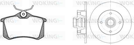 Woking 83633.02 - Əyləc dəsti, diskli əyləclər furqanavto.az