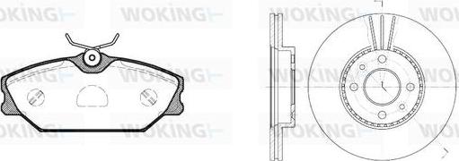 Woking 83083.04 - Əyləc dəsti, diskli əyləclər furqanavto.az