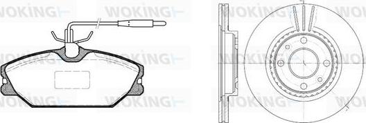 Woking 83083.00 - Əyləc dəsti, diskli əyləclər furqanavto.az