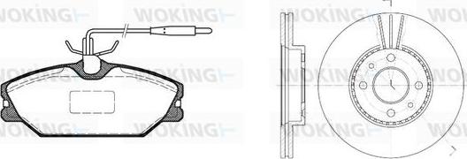 Woking 83083.01 - Əyləc dəsti, diskli əyləclər furqanavto.az