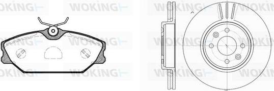 Woking 83083.02 - Əyləc dəsti, diskli əyləclər furqanavto.az