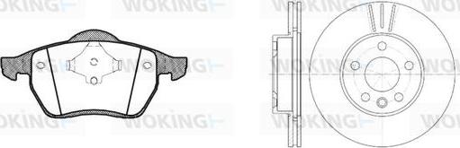 Woking 82903.04 - Əyləc dəsti, diskli əyləclər furqanavto.az