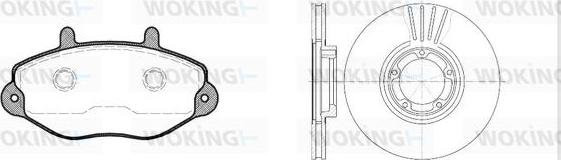 Woking 82923.00 - Əyləc dəsti, diskli əyləclər furqanavto.az