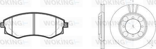 Woking 82183.00 - Əyləc dəsti, diskli əyləclər furqanavto.az