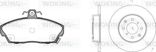 Woking 82373.00 - Əyləc dəsti, diskli əyləclər furqanavto.az