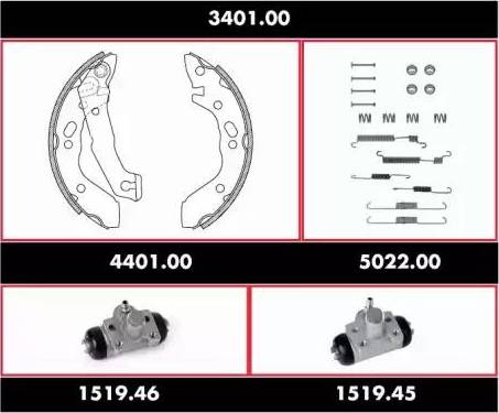 Woking 3401.00 - Əyləc Başlığı Dəsti furqanavto.az