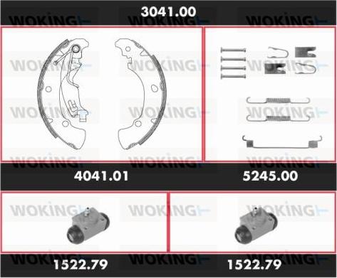 Woking 3041.00 - Əyləc Başlığı Dəsti furqanavto.az