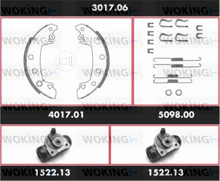 Woking 3017.06 - Əyləc Başlığı Dəsti furqanavto.az