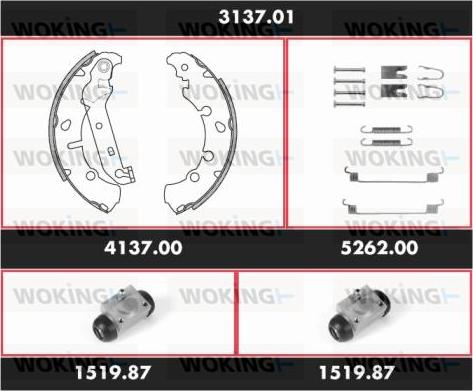 Woking 3137.01 - Əyləc Başlığı Dəsti furqanavto.az