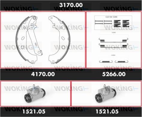 Woking 3170.00 - Əyləc Başlığı Dəsti furqanavto.az