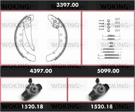 Woking 3397.00 - Əyləc Başlığı Dəsti furqanavto.az