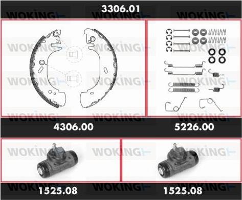 Woking 3306.01 - Əyləc Başlığı Dəsti furqanavto.az