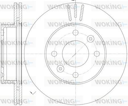 Woking D6990.10 - Əyləc Diski furqanavto.az