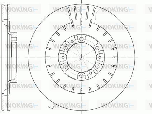 Woking D6953.10 - Əyləc Diski furqanavto.az