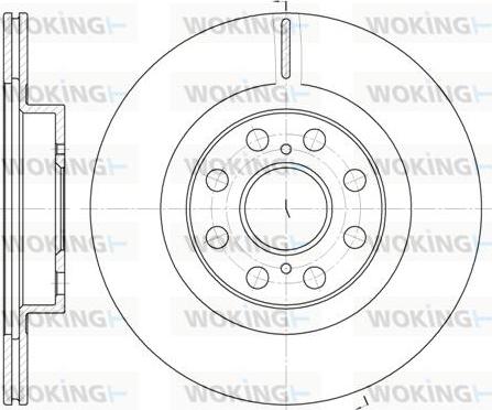 Woking D6961.10 - Əyləc Diski furqanavto.az