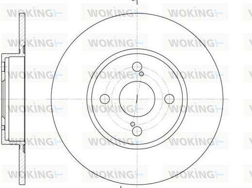 Woking D6900.00 - Əyləc Diski furqanavto.az