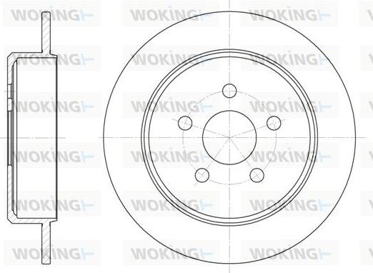 Woking D6901.00 - Əyləc Diski furqanavto.az