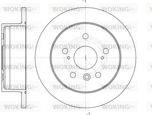 Woking D6908.00 - Əyləc Diski furqanavto.az