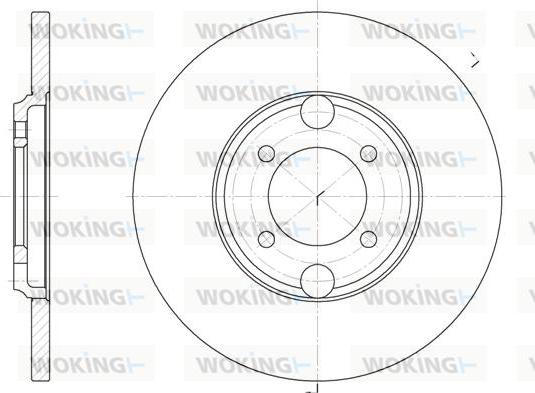 Woking D6919.00 - Əyləc Diski furqanavto.az