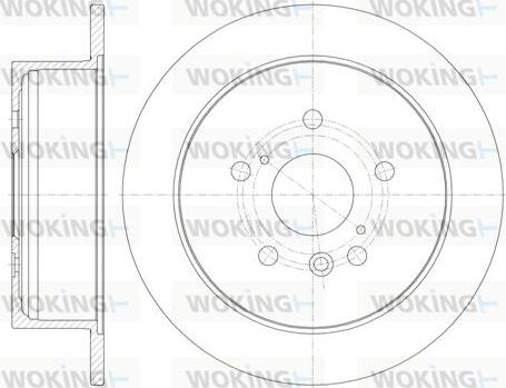 Woking D6911.00 - Əyləc Diski furqanavto.az