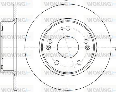 Woking D6984.00 - Əyləc Diski furqanavto.az