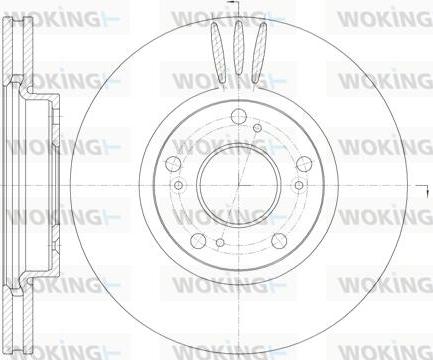 Woking D6985.10 - Əyləc Diski furqanavto.az