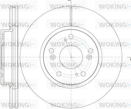 Woking D6986.10 - Əyləc Diski furqanavto.az