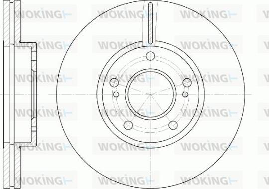 Woking D6937.10 - Əyləc Diski furqanavto.az