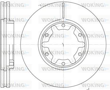 Woking D6925.10 - Əyləc Diski furqanavto.az