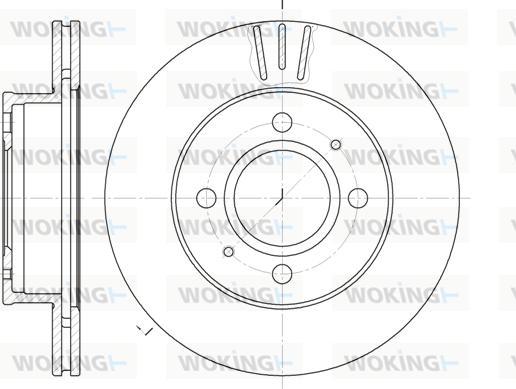 Woking D6927.10 - Əyləc Diski furqanavto.az