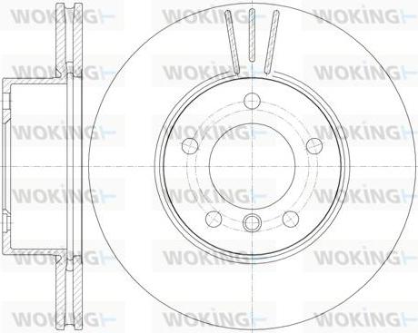 Woking D6974.10 - Əyləc Diski furqanavto.az