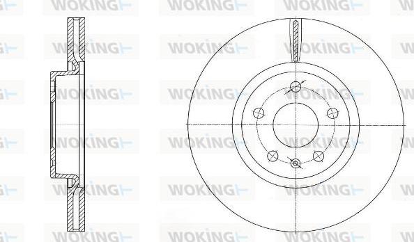 Woking D6972.10 - Əyləc Diski furqanavto.az