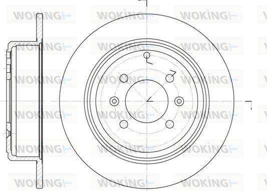 Woking D6498.00 - Əyləc Diski furqanavto.az