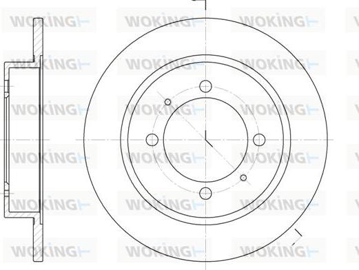 Woking D6447.00 - Əyləc Diski furqanavto.az