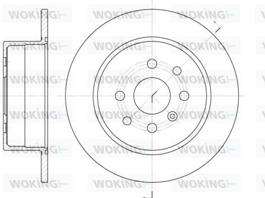 Woking D6454.00 - Əyləc Diski furqanavto.az