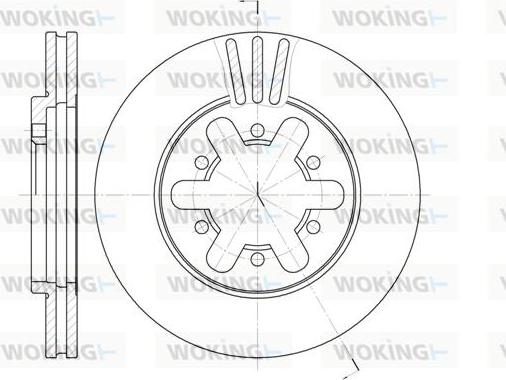 Woking D6450.10 - Əyləc Diski furqanavto.az