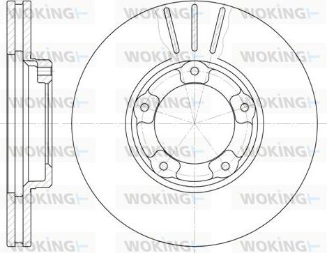 Woking D6405.10 - Əyləc Diski furqanavto.az