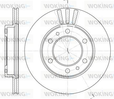 Woking D6408.10 - Əyləc Diski furqanavto.az