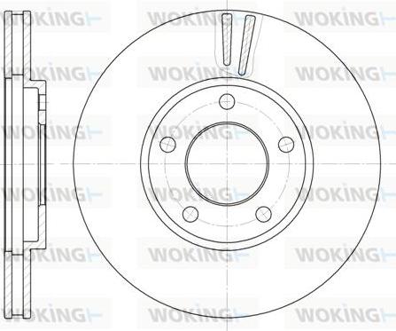 Woking D6419.10 - Əyləc Diski furqanavto.az