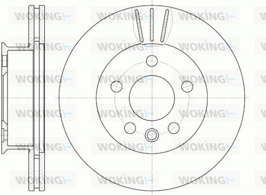 Woking D6416.10 - Əyləc Diski furqanavto.az