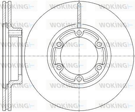 Woking D6438.10 - Əyləc Diski furqanavto.az