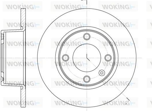 Woking D6433.00 - Əyləc Diski furqanavto.az