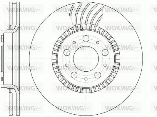 Woking D6591.10 - Əyləc Diski furqanavto.az