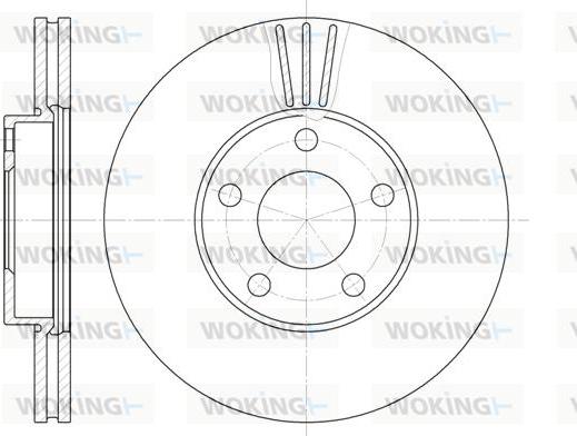 Woking D6549.10 - Əyləc Diski furqanavto.az