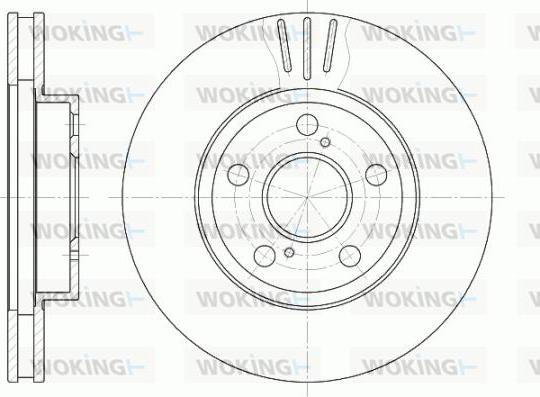 Woking D6540.10 - Əyləc Diski furqanavto.az