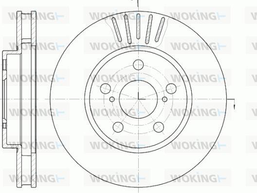 Woking D6541.10 - Əyləc Diski furqanavto.az