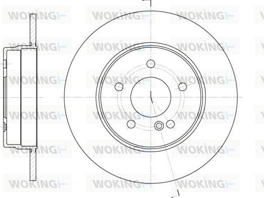 Woking D6555.00 - Əyləc Diski furqanavto.az