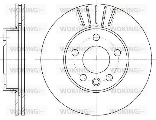 Woking D6551.10 - Əyləc Diski furqanavto.az